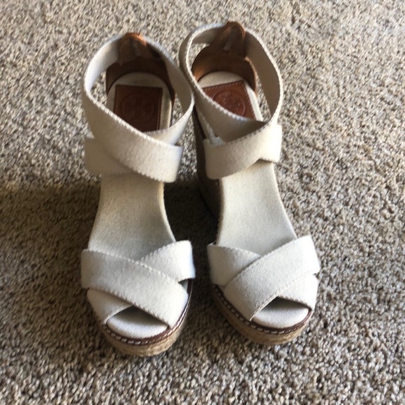 Tory burch wedge sandals 5B - Picture 3 of 9